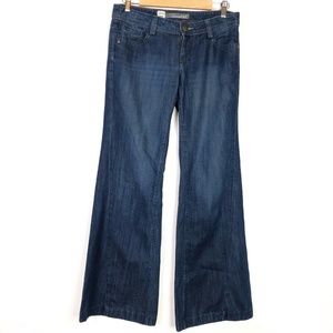 Level 99 Laura High Rise Wide Leg Dark Wash Jeans